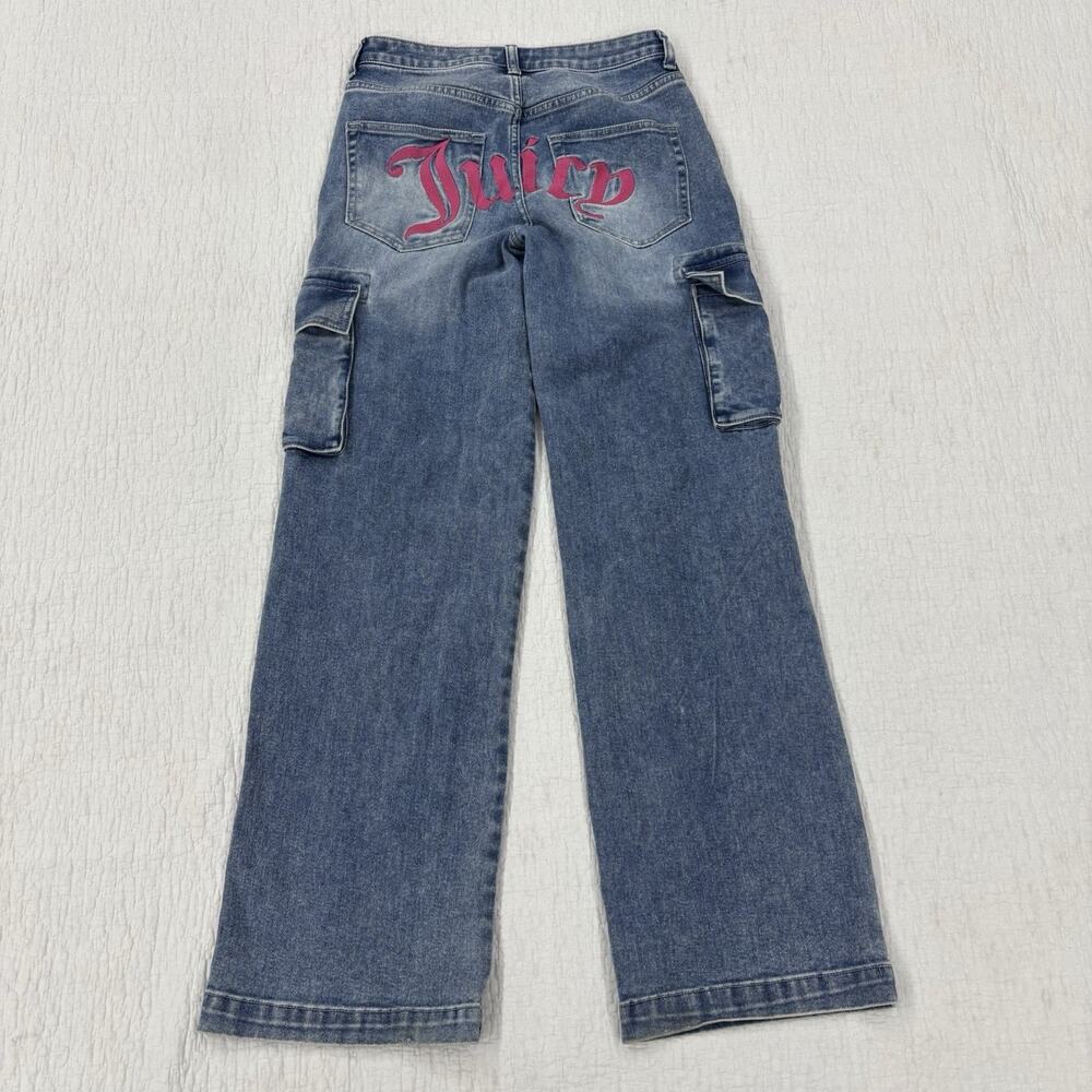 Y2K Juicy Couture Cargo Jeans Women's Size 5/27 Baggy Pants